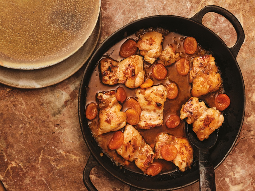 Hot Sweet and Sour Chicken with Apricots